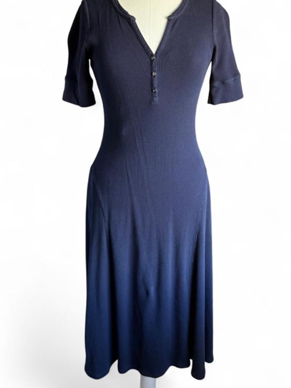 Lauren Ralph Lauren Cotton Fit & Flare Dress — Size M